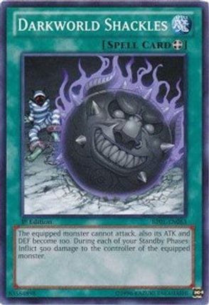 Darkworld Shackles (Common / Short Print) [BP01-EN083] 1st Edition