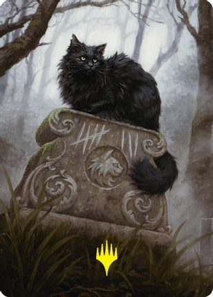 Nine-Lives Familiar 2 Art Card (36/54) (Gold-Stamped Planeswalker Symbol) [Art Series: Foundations]