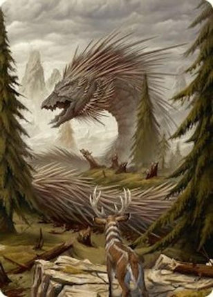 Quilled Greatwurm Art Card (44/54) [Art Series: Foundations]