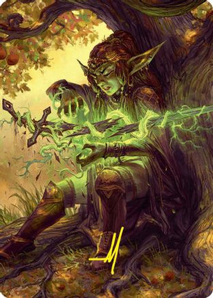 Reclamation Sage Art Card (45/54) (Gold-Stamped Signature) [Art Series: Foundations]