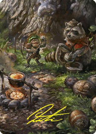 Sylvan Scavenging Art Card (46/54) (Gold-Stamped Signature) [Art Series: Foundations]