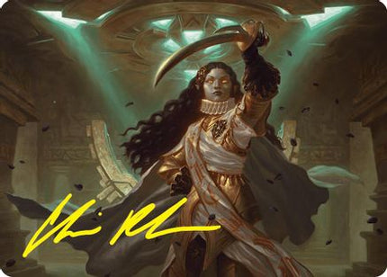 Elenda, Saint of Dusk Art Card (15/54) (Gold-Stamped Signature) [Art Series: Foundations]