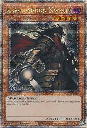 Armageddon Knight  [RA03-EN002] Quarter Century Secret Rare 1st Edition