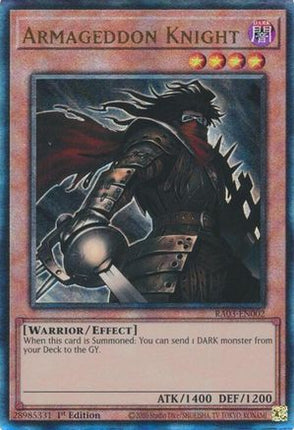 Armageddon Knight  [RA03-EN002] Ultimate Rare 1st Edition