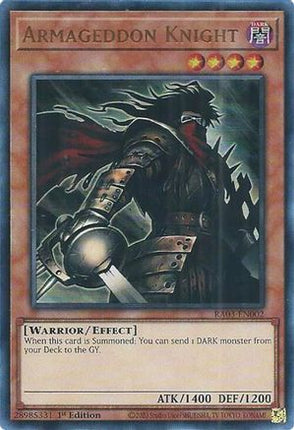 Armageddon Knight  [RA03-EN002] Ultra Rare 1st Edition
