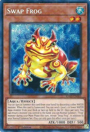 Swap Frog  [RA03-EN005] Secret Rare 1st Edition