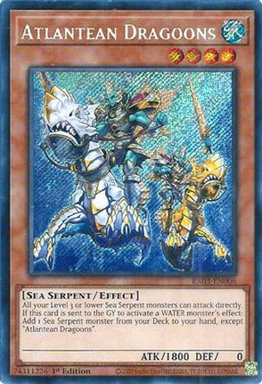 Atlantean Dragoons  [RA03-EN006] Secret Rare 1st Edition