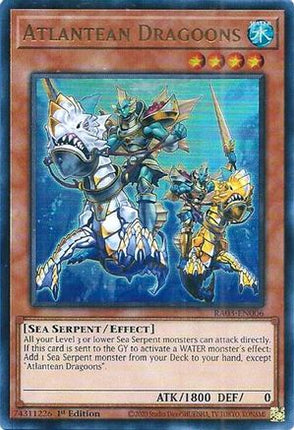 Atlantean Dragoons  [RA03-EN006] Ultra Rare 1st Edition