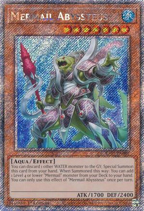 Mermail Abyssteus  [RA03-EN007] Platinum Secret Rare 1st Edition