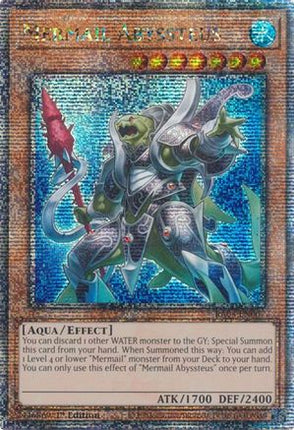 Mermail Abyssteus  [RA03-EN007] Quarter Century Secret Rare 1st Edition