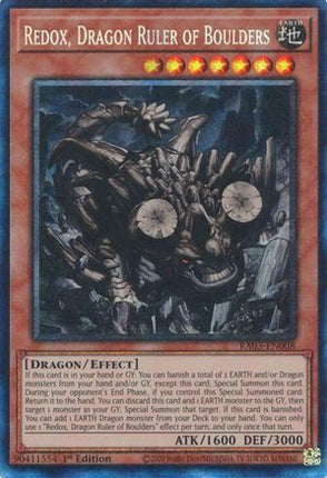 Redox, Dragon Ruler of Boulders  [RA03-EN008] Collector's Rare 1st Edition