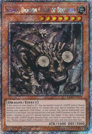 Redox, Dragon Ruler of Boulders  [RA03-EN008] Platinum Secret Rare 1st Edition