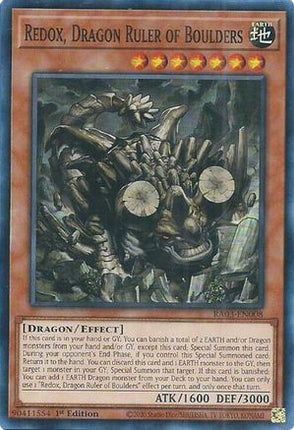Redox, Dragon Ruler of Boulders [RA03-EN008] Super Rare 1st Edition