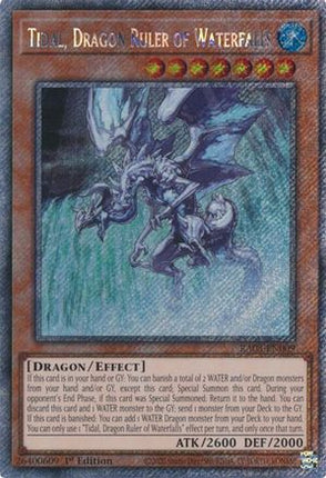 Tidal, Dragon Ruler of Waterfalls  [RA03-EN009] Platinum Secret Rare 1st Edition
