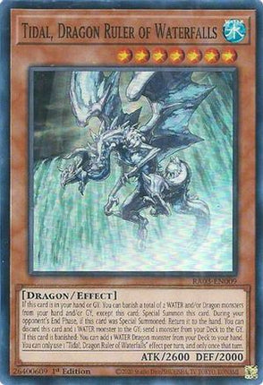 Tidal, Dragon Ruler of Waterfalls [RA03-EN009] Super Rare 1st Edition
