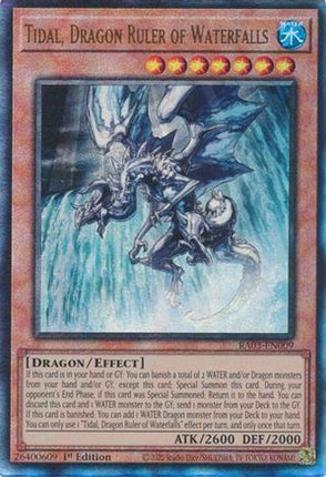 Tidal, Dragon Ruler of Waterfalls  [RA03-EN009] Ultimate Rare 1st Edition