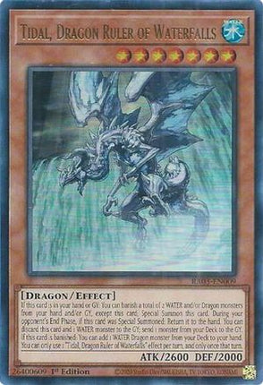 Tidal, Dragon Ruler of Waterfalls  [RA03-EN009] Ultra Rare 1st Edition