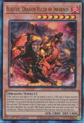 Blaster, Dragon Ruler of Infernos  [RA03-EN010] Ultimate Rare 1st Edition