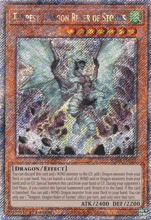 Tempest, Dragon Ruler of Storms  [RA03-EN011] Platinum Secret Rare 1st Edition