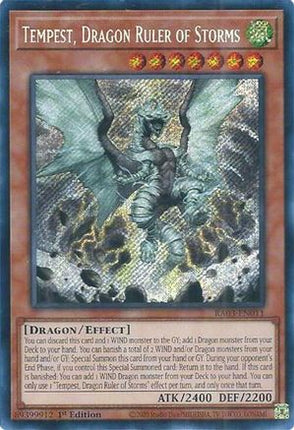 Tempest, Dragon Ruler of Storms  [RA03-EN011] Secret Rare 1st Edition
