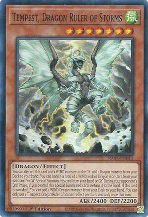 Tempest, Dragon Ruler of Storms [RA03-EN011] Super Rare 1st Edition