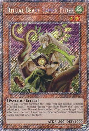 Ritual Beast Tamer Elder  [RA03-EN012] Platinum Secret Rare 1st Edition