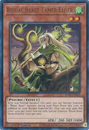 Ritual Beast Tamer Elder  [RA03-EN012] Ultra Rare 1st Edition