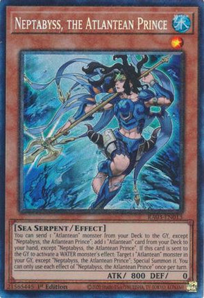 Neptabyss, the Atlantean Prince  [RA03-EN013] Collector's Rare 1st Edition