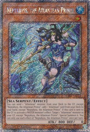 Neptabyss, the Atlantean Prince  [RA03-EN013] Platinum Secret Rare 1st Edition