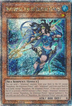Neptabyss, the Atlantean Prince  [RA03-EN013] Quarter Century Secret Rare 1st Edition
