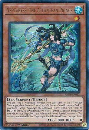 Neptabyss, the Atlantean Prince  [RA03-EN013] Ultra Rare 1st Edition