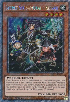 Secret Six Samurai - Kizaru  [RA03-EN017] Platinum Secret Rare 1st Edition