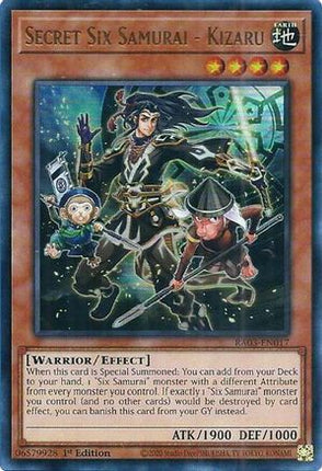 Secret Six Samurai - Kizaru  [RA03-EN017] Ultra Rare 1st Edition