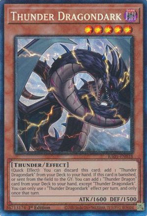 Thunder Dragondark  [RA03-EN018] Collector's Rare 1st Edition