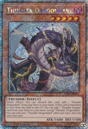Thunder Dragondark  [RA03-EN018] Platinum Secret Rare 1st Edition