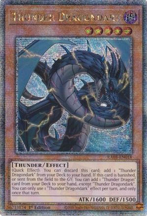 Thunder Dragondark (Quarter Century Secret Rare)  [RA03-EN018] 1st Edition