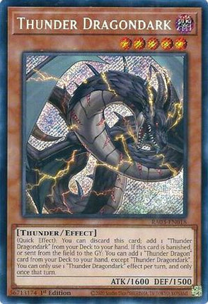 Thunder Dragondark  [RA03-EN018] Secret Rare 1st Edition