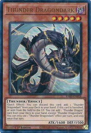 Thunder Dragondark  [RA03-EN018] Ultra Rare 1st Edition