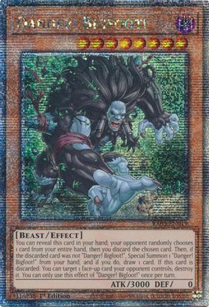 Danger! Bigfoot!  [RA03-EN019] Quarter Century Secret Rare 1st Edition