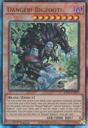Danger! Bigfoot!  [RA03-EN019] Ultimate Rare 1st Edition