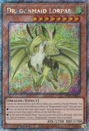 Dragonmaid Lorpar  [RA03-EN022] Platinum Secret Rare 1st Edition