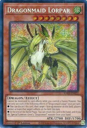 Dragonmaid Lorpar  [RA03-EN022] Secret Rare 1st Edition