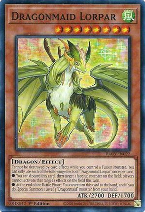 Dragonmaid Lorpar [RA03-EN022] Super Rare 1st Edition