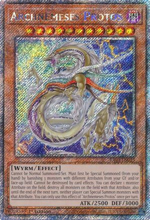 Archnemeses Protos  [RA03-EN023] Platinum Secret Rare 1st Edition