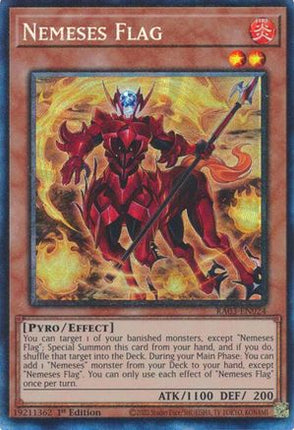 Nemeses Flag (PCR) (Prismatic Collector's Rare) [RA03-EN024] 1st Edition