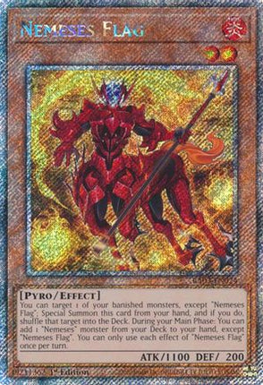 Nemeses Flag  [RA03-EN024] Platinum Secret Rare 1st Edition