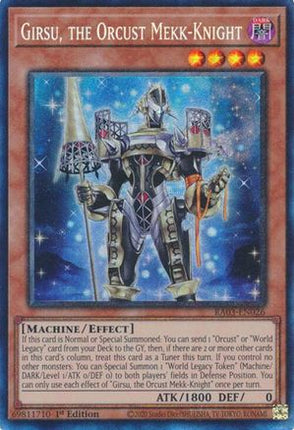Girsu, the Orcust Mekk-Knight  [RA03-EN026] Collector's Rare 1st Edition