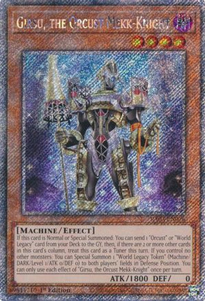 Girsu, the Orcust Mekk-Knight (Platinum Secret Rare)  [RA03-EN026] 1st Edition