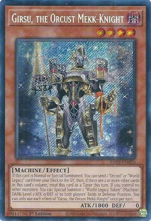 Girsu, the Orcust Mekk-Knight  [RA03-EN026] Secret Rare 1st Edition