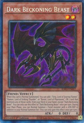 Dark Beckoning Beast  [RA03-EN027] Collector's Rare 1st Edition